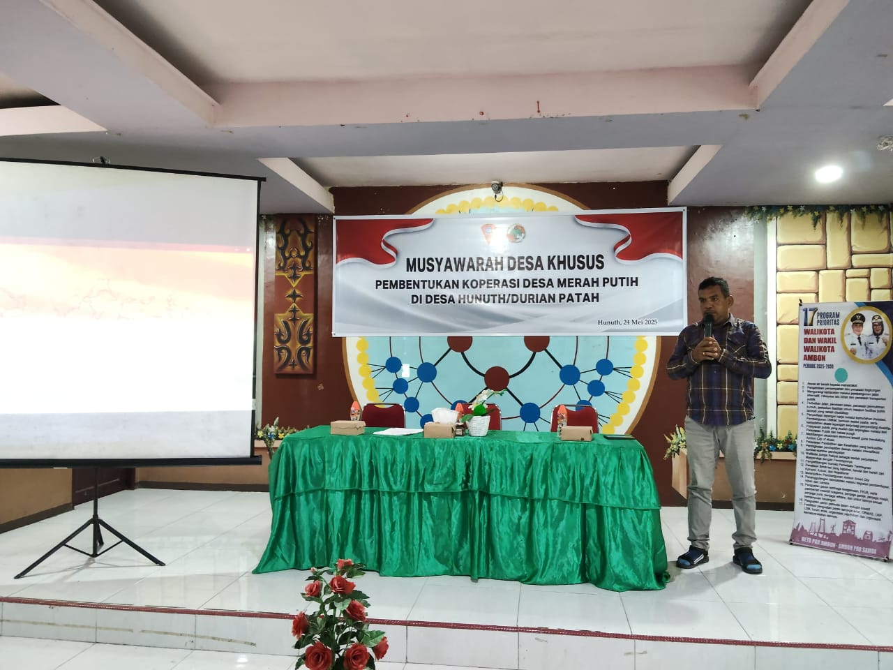 Sambutan Arahan Kades Hunuth